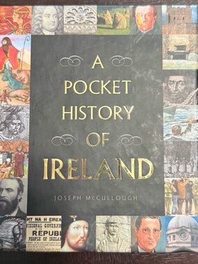 Book A Pocket History of Ireland by Joseph McCullough - Black & Gold Cover